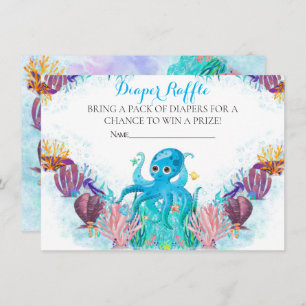 Carte D'accompagnement Ocean Sea bébé Octopus Déchets Raffin Voiture