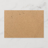 Carte D'accompagnement Ocean Wave, Beach Wedding Détail (Dos)