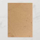 Carte D'accompagnement Ocean Wave, Beach Wedding Détail (Dos)