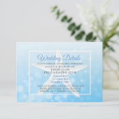 Carte D'accompagnement Oceanic Blue Bubbles Starfish Mariage Détails Cart (Debout devant)