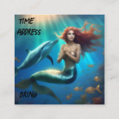 Carte D'accompagnement "Ocean's Dance : A Mermaid and Dolphins' Journey" (Dos)