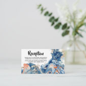 Carte D'accompagnement Octopus océan créatures marine bleu orange mer (Debout devant)