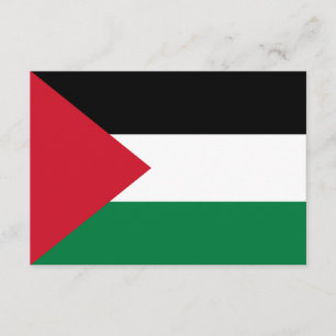Carte D'accompagnement officiellement le drapeau de l'État de Palestine