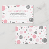 Carte D'accompagnement Oh Baby Girl, Billet de rabat, Parties scintillant (Devant / Derrière)