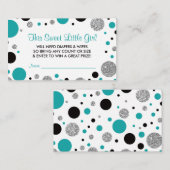 Carte D'accompagnement Oh Baby Girl, Billet de rabat, Parties scintillant (Devant / Derrière)