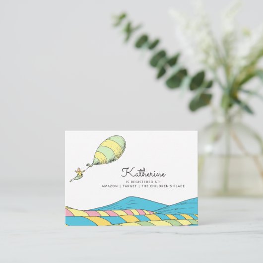 Carte D'accompagnement Oh, Baby, les endroits où tu iras Baby shower (Debout devant)