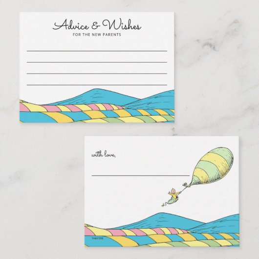 Carte D'accompagnement Oh, Baby, les endroits où tu iras conseil (Devant / Derrière)