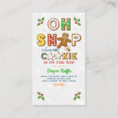 Carte D'accompagnement Oh ! Baby shower de pain d'épices (Devant)