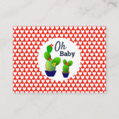 Carte D'accompagnement Oh Baby Succulent Cactus Cute Shoe Display (Dos)