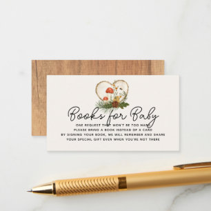 Carte D'accompagnement Oh Baby Wood Slice Baby shower d'automne Demande d