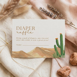 Carte D'accompagnement Oh Bébé Boho Sud-Ouest Désert Cactus Baby Shower