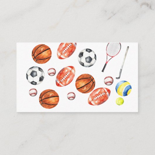 Carte D'accompagnement Oh Boy ALL STAR SPORT Baby Shower Diaper Raffle (Dos)