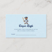 Carte D'accompagnement Oh Boy Baby shower de baseball Déchets Raffle Bill (Devant)