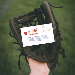 Carte D'accompagnement Oh Boy Little Slugger Livres de Baseball Baby Show