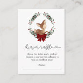 Carte D'accompagnement Oh Deer Winter Greenery Déchets Raffle (Devant)