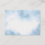 Carte D'accompagnement Oh garçon Bleu Balloon Baby shower Eucalyptus (Dos)