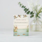 Carte D'accompagnement Oh mon Dieu ! Baby shower de bois, chapelure (Debout devant)