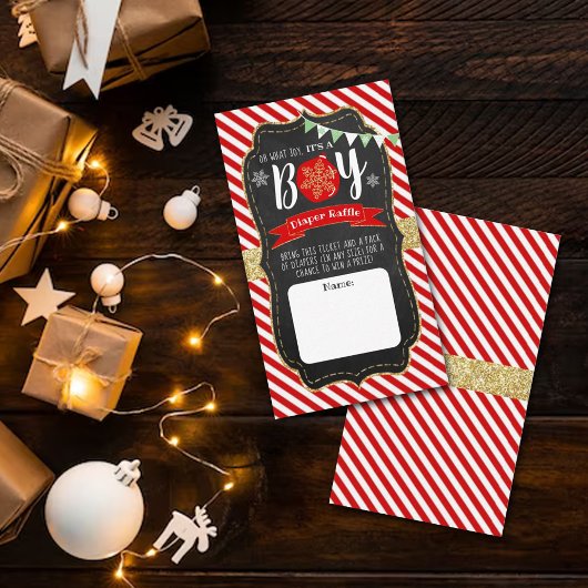 Carte D'accompagnement "Oh quelle joie, c'est un garçon !" Baby shower de