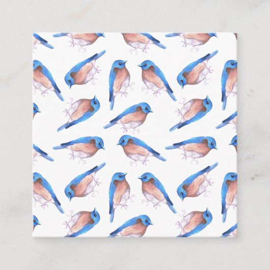 Carte D'accompagnement Oiseaux bleus de l'Est (Devant)