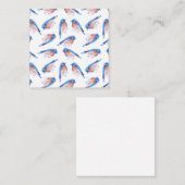 Carte D'accompagnement Oiseaux bleus de l'Est (Devant / Derrière)