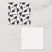 Carte D'accompagnement Oiseaux de phoebe noir (Devant / Derrière)