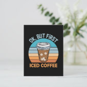 Carte D'accompagnement ok mais d'abord café glacé (Debout devant)