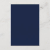 Carte D'accompagnement Old Money Dark Blue Wedding Details  (Dos)