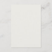 Carte D'accompagnement Old Money Minimalist Ecru White Mariage Détails (Dos)