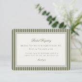 Carte D'accompagnement Olive Martini Tini Bit Closer Bridal Registry (Debout devant)