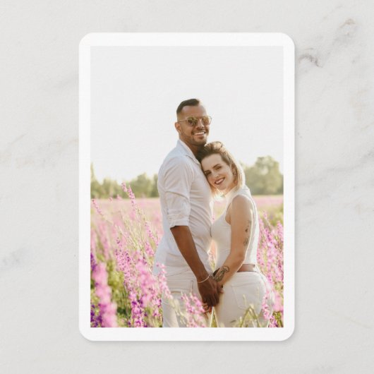 Carte D'accompagnement Omaha Mariage moderne RSVP QR Code (Dos)