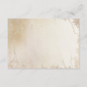 Carte D'accompagnement Ombre Yellow Gold Frosted Foil Information Mariage (Dos)