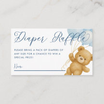 On Peut Attendre Bleu Baby shower Déchets Raffin