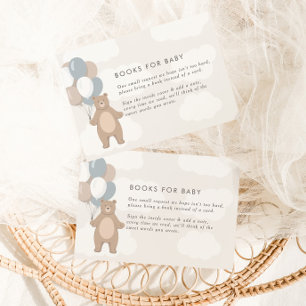 Carte D'accompagnement On Peut Attendre Livres neutres pour le Baby sho