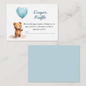 Carte D'accompagnement On Peut Attendre Teddy Bear Blue Diaper Raffin (Devant / Derrière)