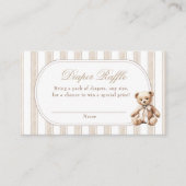 Carte D'accompagnement On Peut Attendre Teddy Bear Diaper Raffin (Devant)