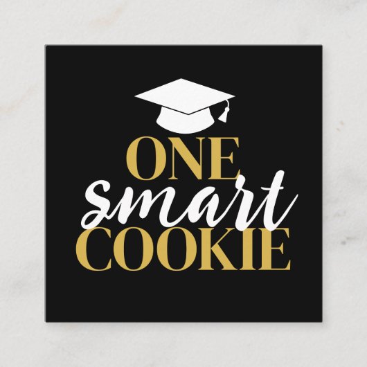 Carte D'accompagnement One Smart Cookie - Modern Graduation Cadeau QR Cod (Devant)