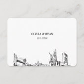 Carte D'accompagnement Option de repas traditionnel RSVP Mariage de New Y (Dos)