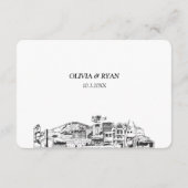 Carte D'accompagnement Option de repas traditionnel RSVP pour Mariage d'a (Dos)