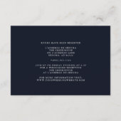 Carte D'accompagnement Or liquide Abstrait sur marbre bleu (Dos)