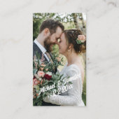 Carte D'accompagnement or moderne photo rsvp mariage chic code qr (Dos)