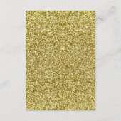 Carte D'accompagnement Or Sécurité Illimitée Paillettes D'or (Dos)