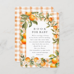 Carte D'accompagnement Orange Blossom Bliss Book for Baby Card