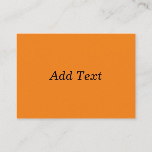 Carte D'accompagnement Orange Create Your Own Add Text Custom (Devant)