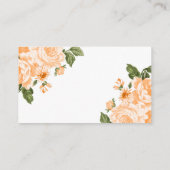 Carte D'accompagnement Orange Mariage Flower - Site Mariage Boîtier (Dos)