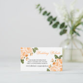 Carte D'accompagnement Orange Mariage Flower - Site Mariage Boîtier (Debout devant)