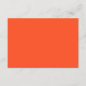 Carte D'accompagnement Orange Pink Minimalist Wedding Accommodations (Dos)