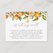 Carte D'accompagnement Oranges Citrus Été Souhaiter Bien Baby shower (Devant)