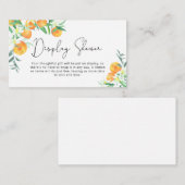 Carte D'accompagnement Oranges de Citrus - douche d'affichage (Devant / Derrière)