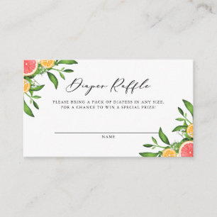 Carte D'accompagnement Oranges et pamplemousses Jeu de carafe