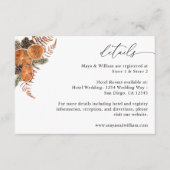 Carte D'accompagnement Oranges Rustic Holiday Détails (Devant)